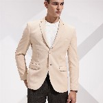 INVICTUS Self Design Slim Fit Textured Single Breasted Semiformal Blazer