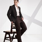 INVICTUS Notched Lapel Checked Single-Breasted Slim Fit Smart Casual Blazer