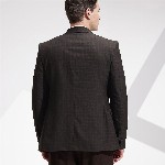 INVICTUS Notched Lapel Checked Single-Breasted Slim Fit Smart Casual Blazer
